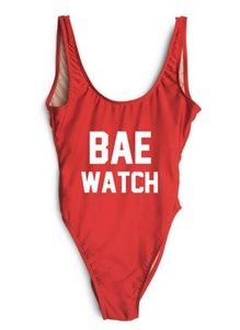 New! Bae Watch one piece swim suit large